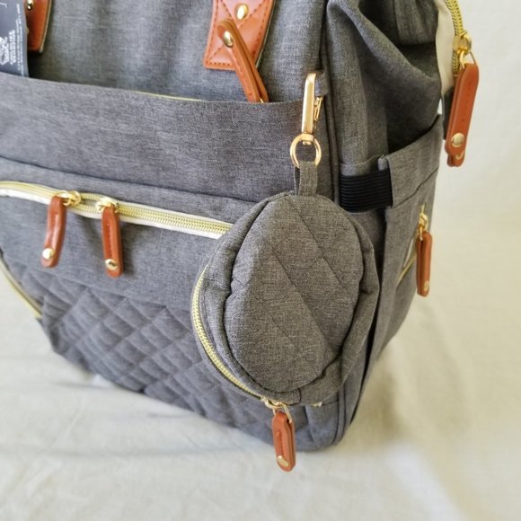 NWT! Childlike Behavior Backpack w/Anti-Theft, Pacifier Pouch, & Stroller Straps - Picture 3 of 16